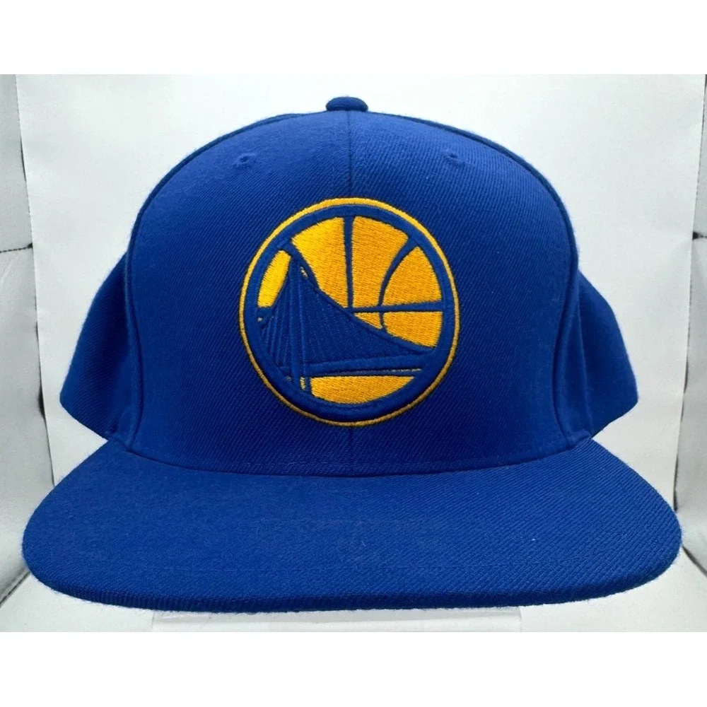Mitchell & Ness Golden State Warriors Snapback Hat Blue Adjustable NZP73